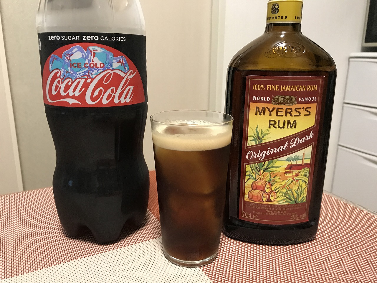 ラムコーク　Rum and coke